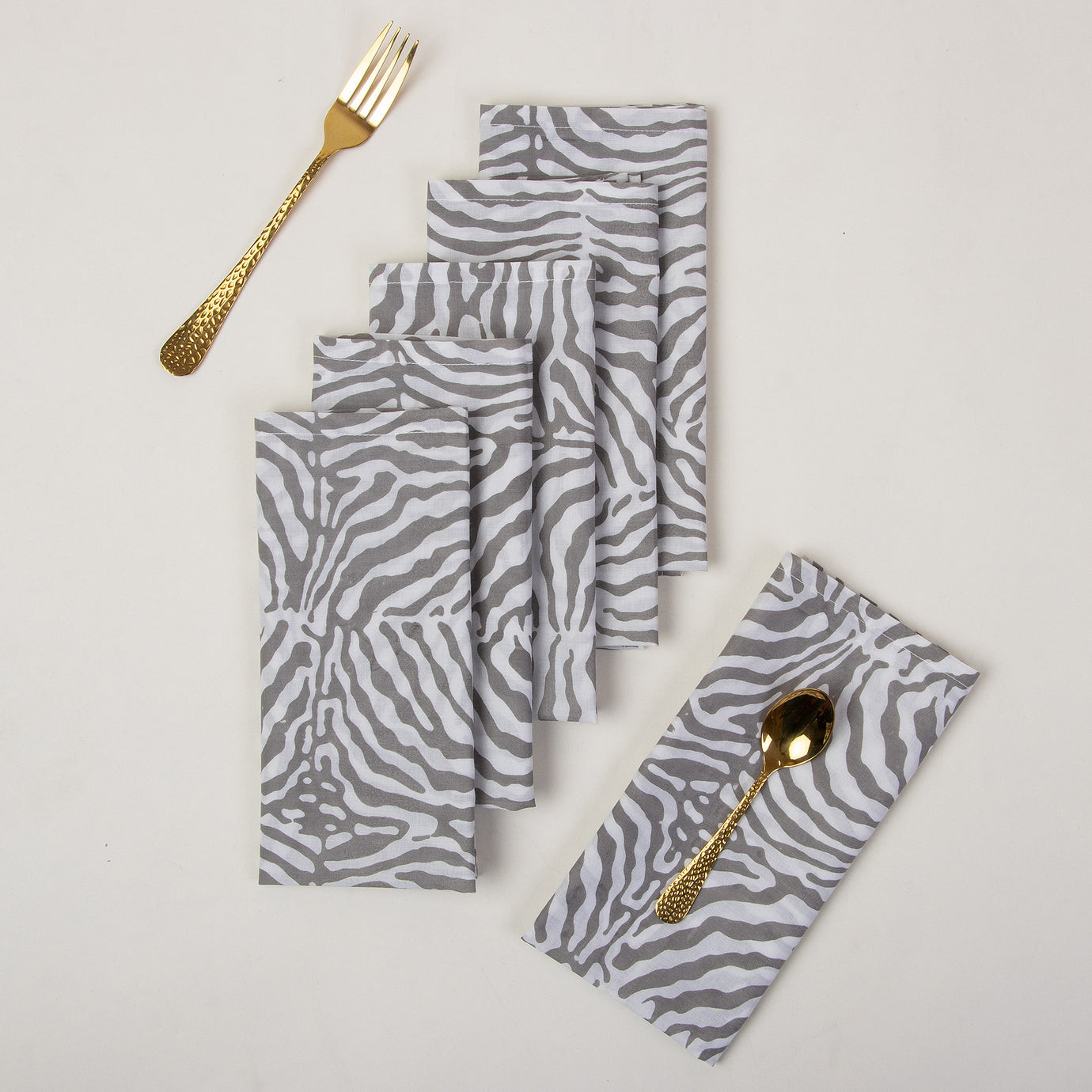 Grey Tie Dye Soft Cotton Hand Napkins