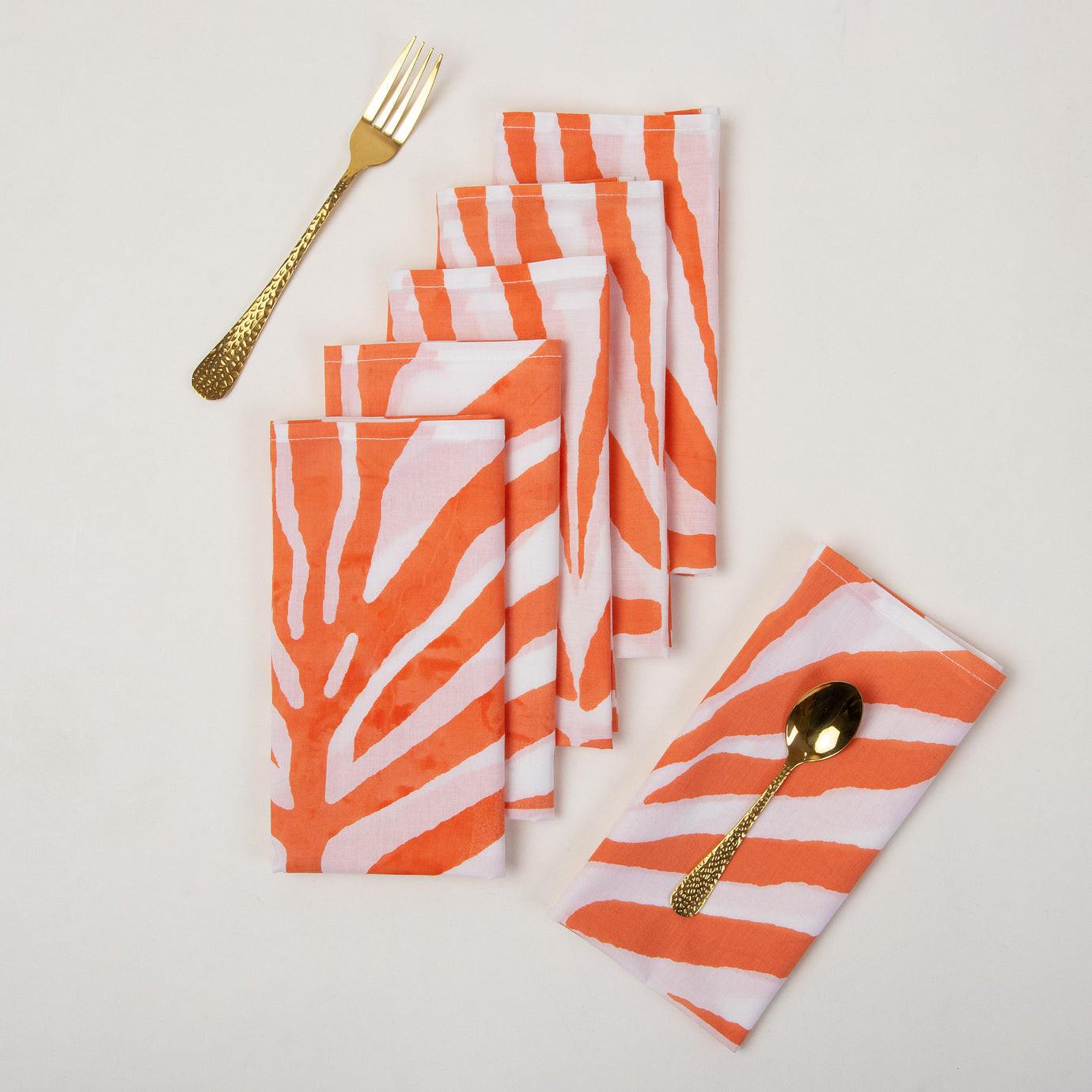 Orange Soft Cotton Reusable Rumal